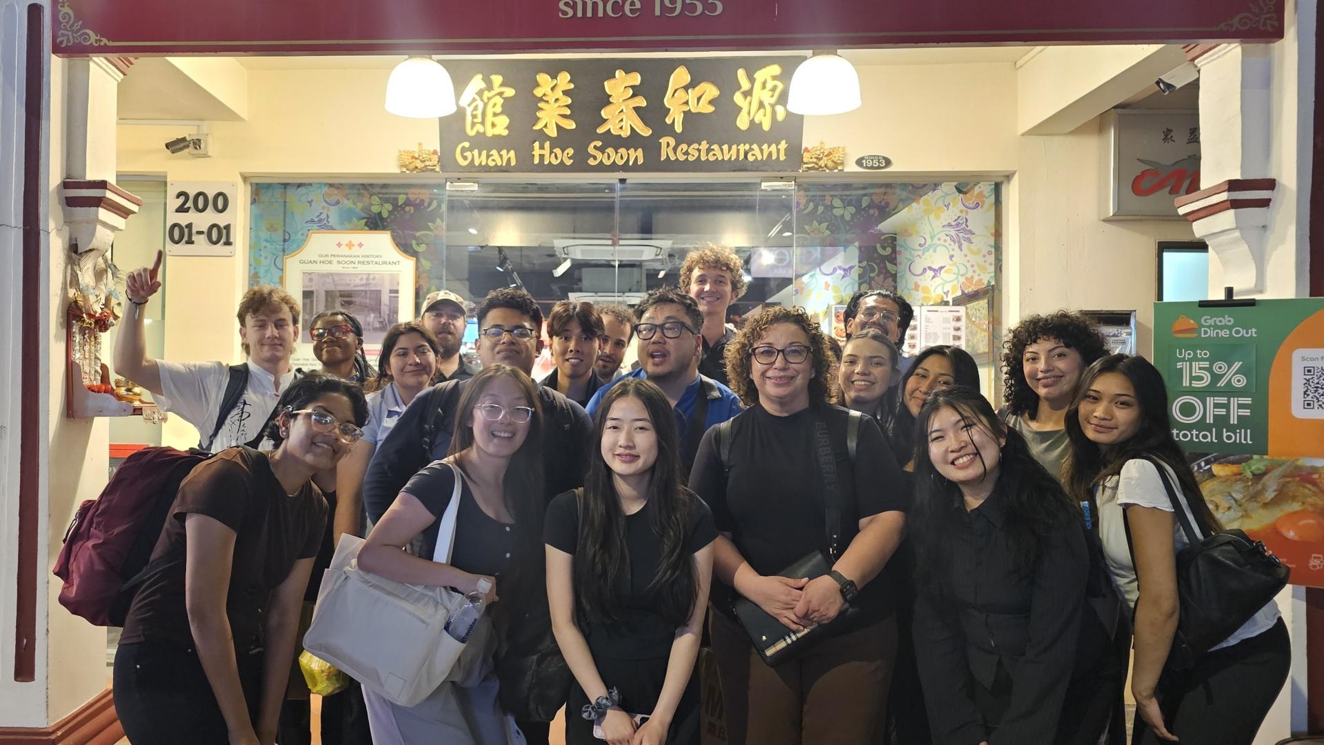 Guan Hoe Soon Jonathan Phan professor and Unknown students on IB  trip to Singapore 2026