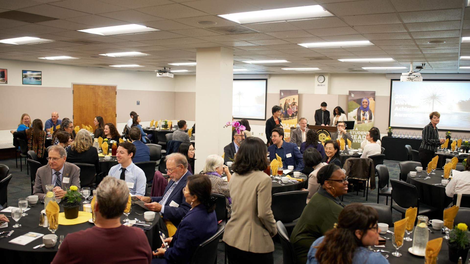 The Anatol Center full of attendees at the University Achievement Awards luncheon.