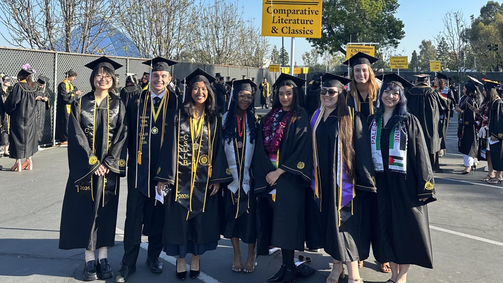 students in regalia