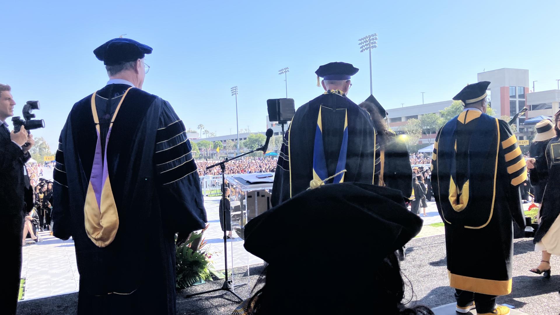 administrators in regalia