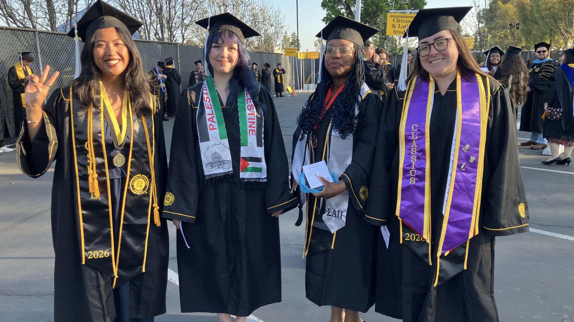 students in regalia