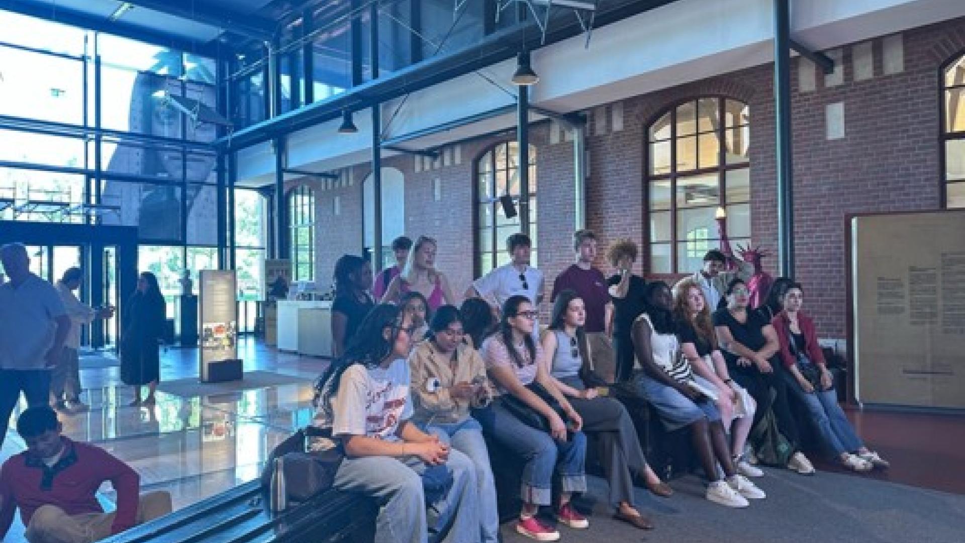 At BallinStadt Emigration Museum, students explored migration, labor mobility, and the human side of globalization. Photo courtesy of IB 494B participants.