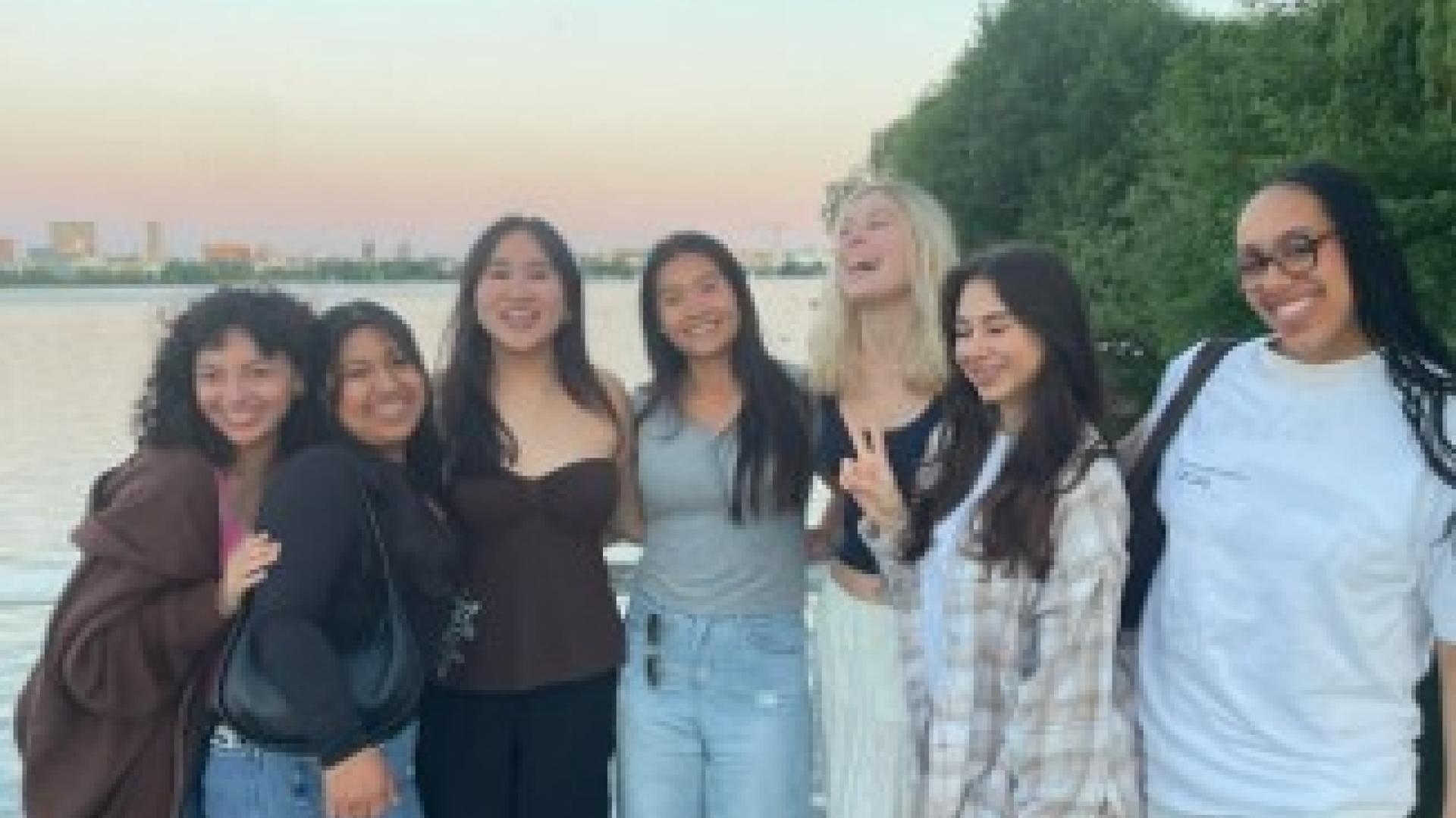 Informal networking helped students build relationships across cultures before collaborating in academic and professional settings. Photo courtesy of IB 494B participants