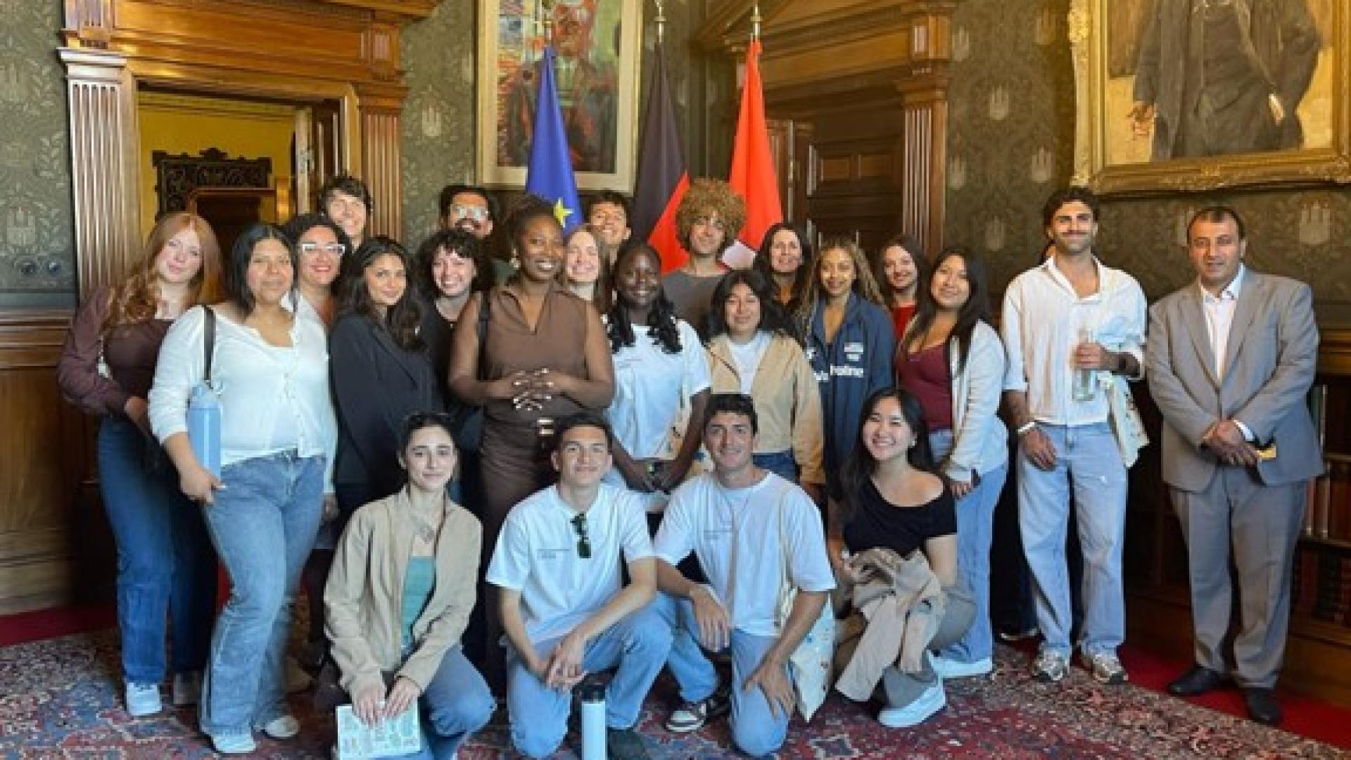 CSULB students participated in civic, cultural, academic, and company visits designed to connect global business theory with lived experience. Photo courtesy of IB 494B participants.