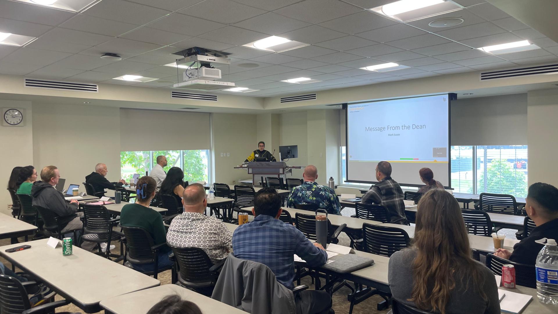 GBP Advisory Board members listening to Dean Address at Spring 2026 Annual Strategic Planning Meeting