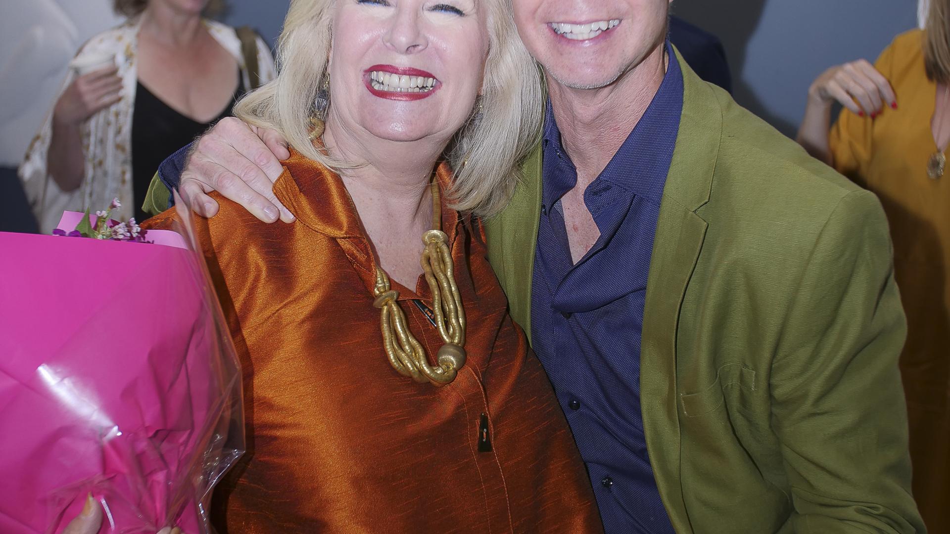Andrew Vaca and Dori Levy at reception