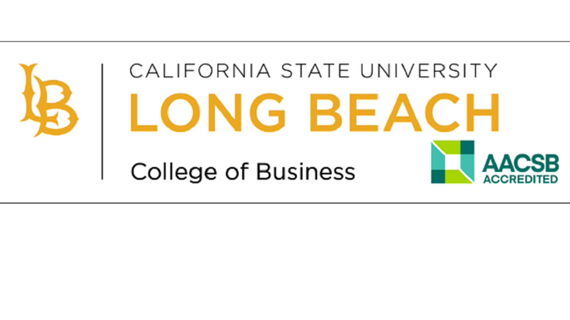 AACSB Accreditation 2019 Logo and COB Logo