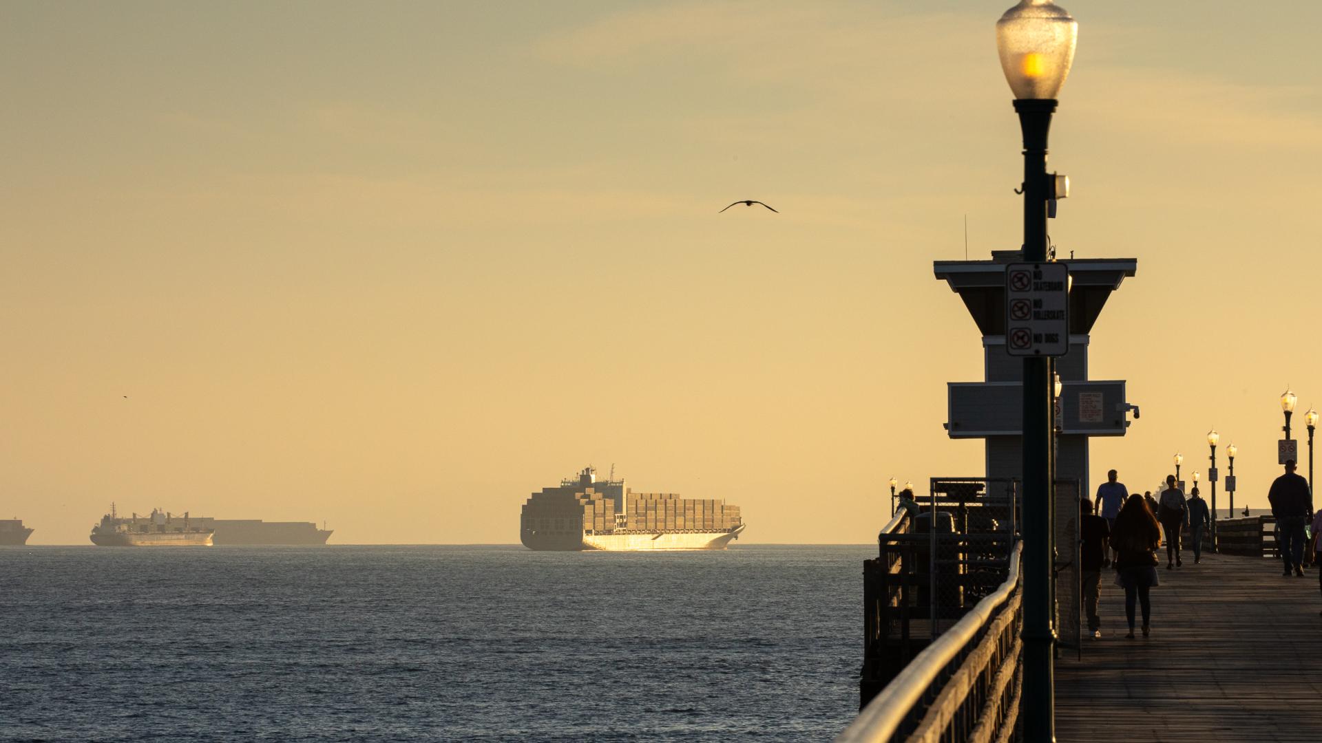 Long Beach pier