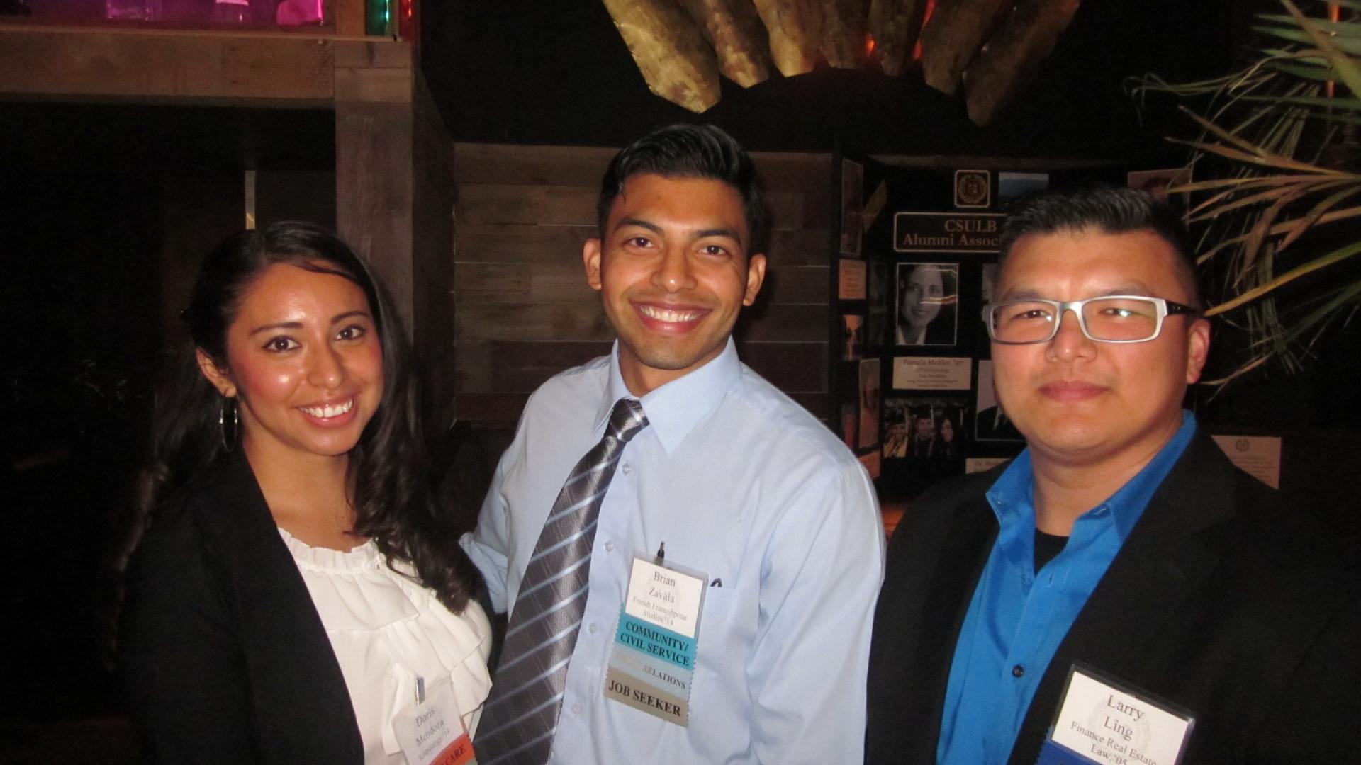 Doris Mendoza '14, Brian Zavala '14, Larry Ling '05