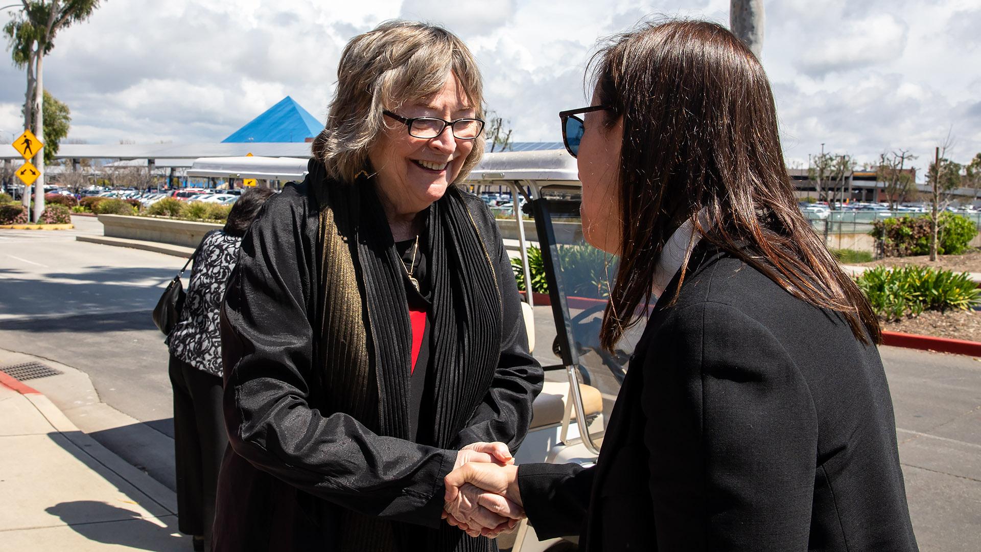 Lt. Gov. Eleni Kounalakis visits campus