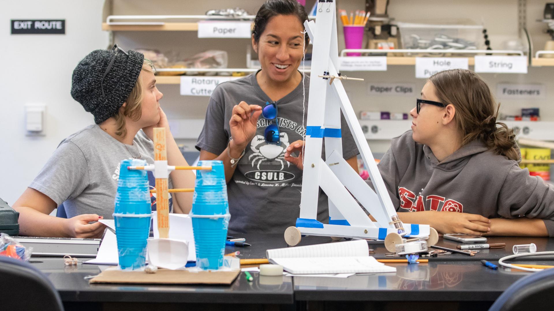 Students at Physical Sciences Institute Camp