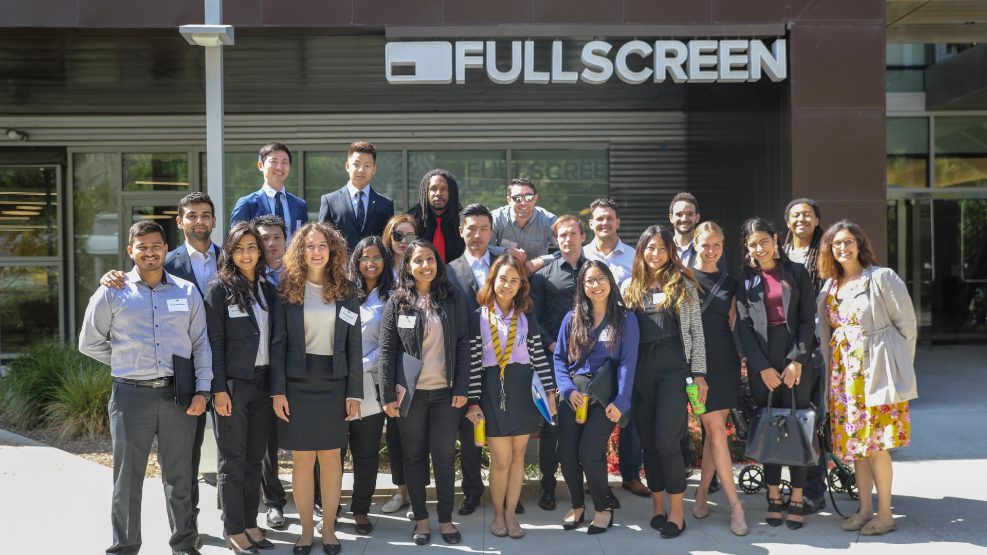 Fullscreen Media Tour with Accelerated MBA Students