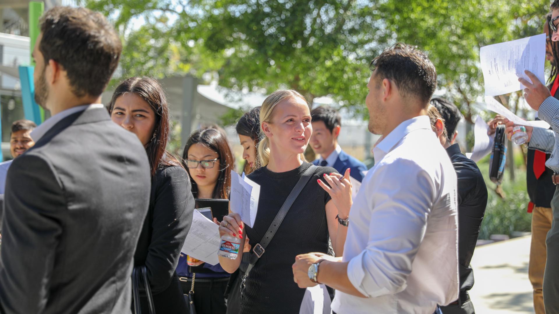 Fullscreen Media Tour with Accelerated MBA Students