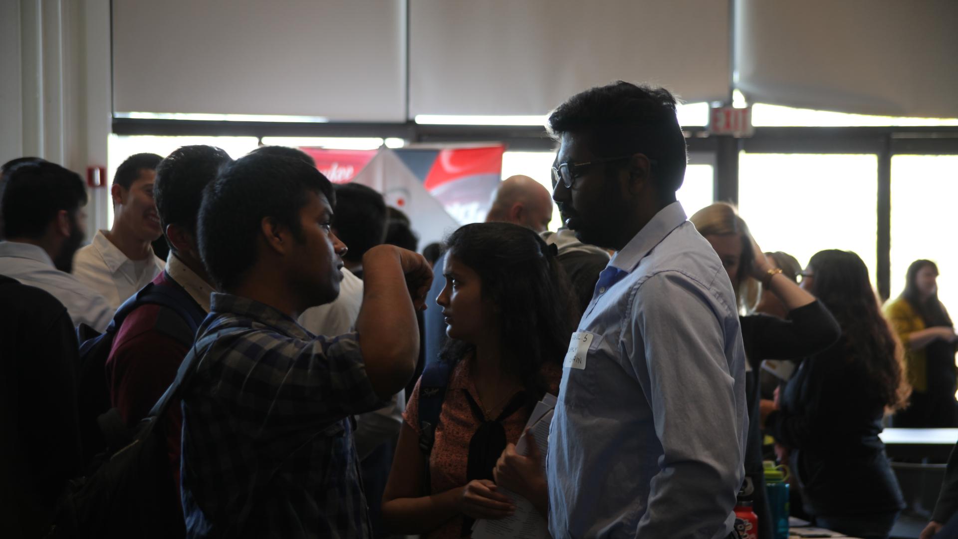 Students and employees at the Business and Healthcare Spring 2018 Job and Internship Fair