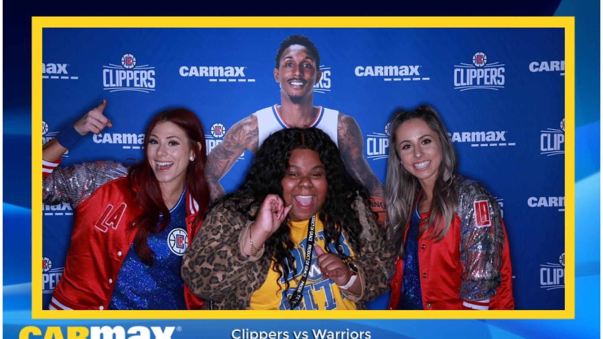 Jazsaii at a Clippers vs. Warriors game