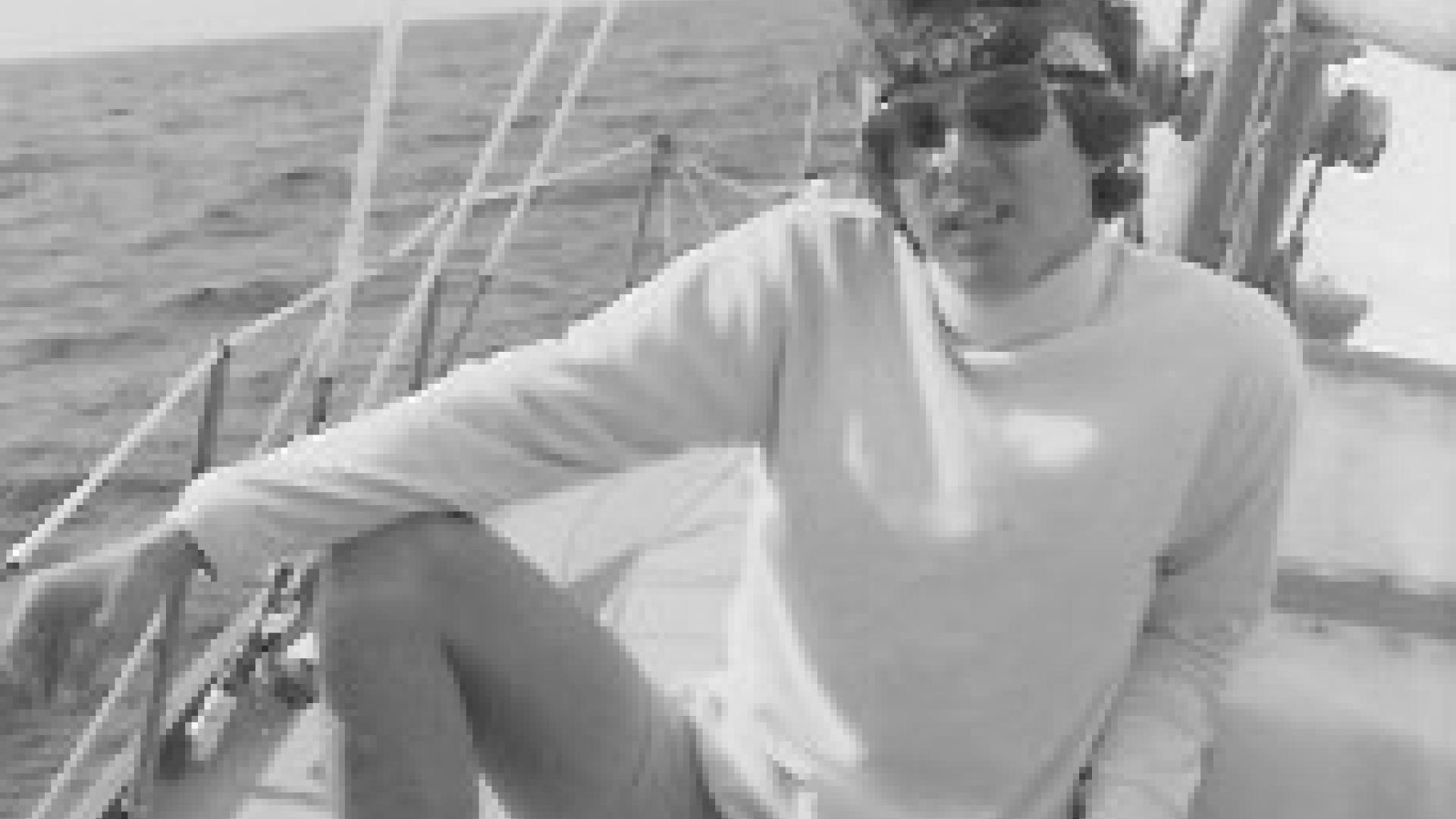 Michael circa 1969 on his boat