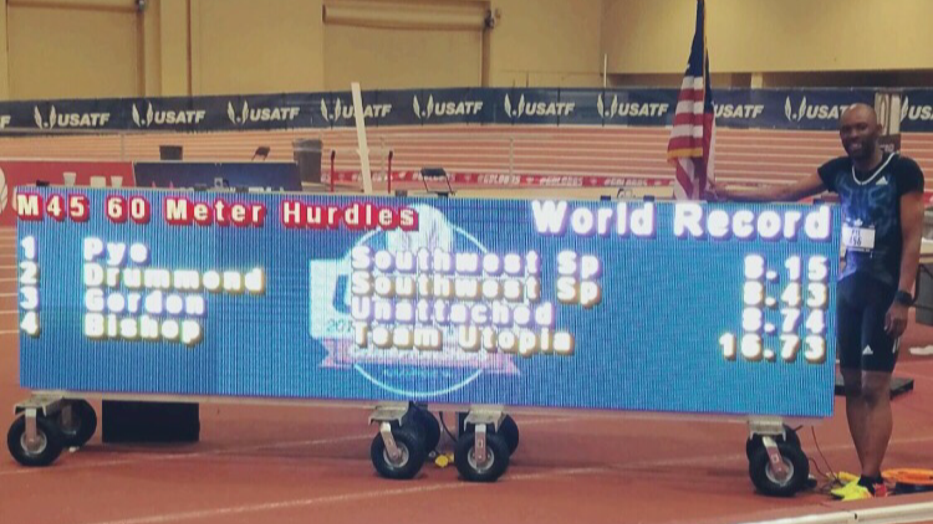 Pye takes the world record