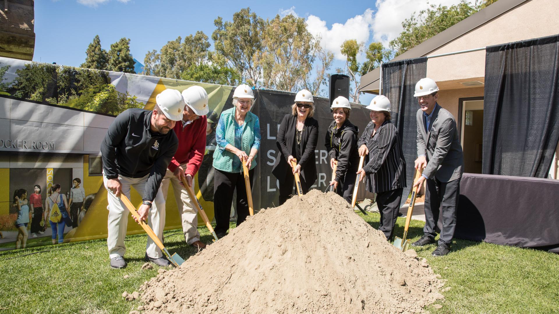 Groundbreaking for soccer, softball clubhouse Groundbreaking for soccer, softball clubhouse
