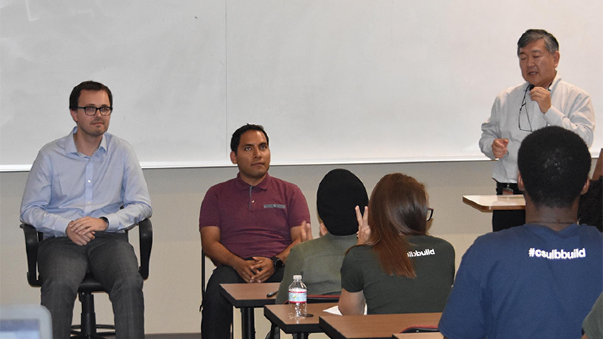 CSULB BUILD listening to USC faculty presentation 2017