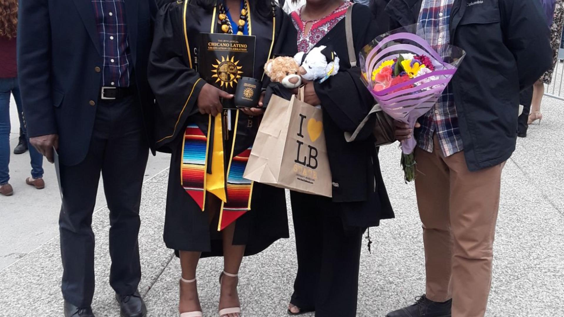 Camille at the Commencement Ceremony