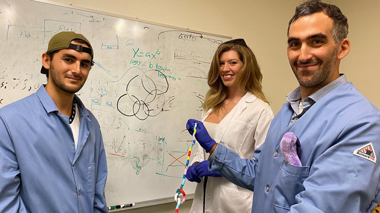 Alex Klotz and student researchers