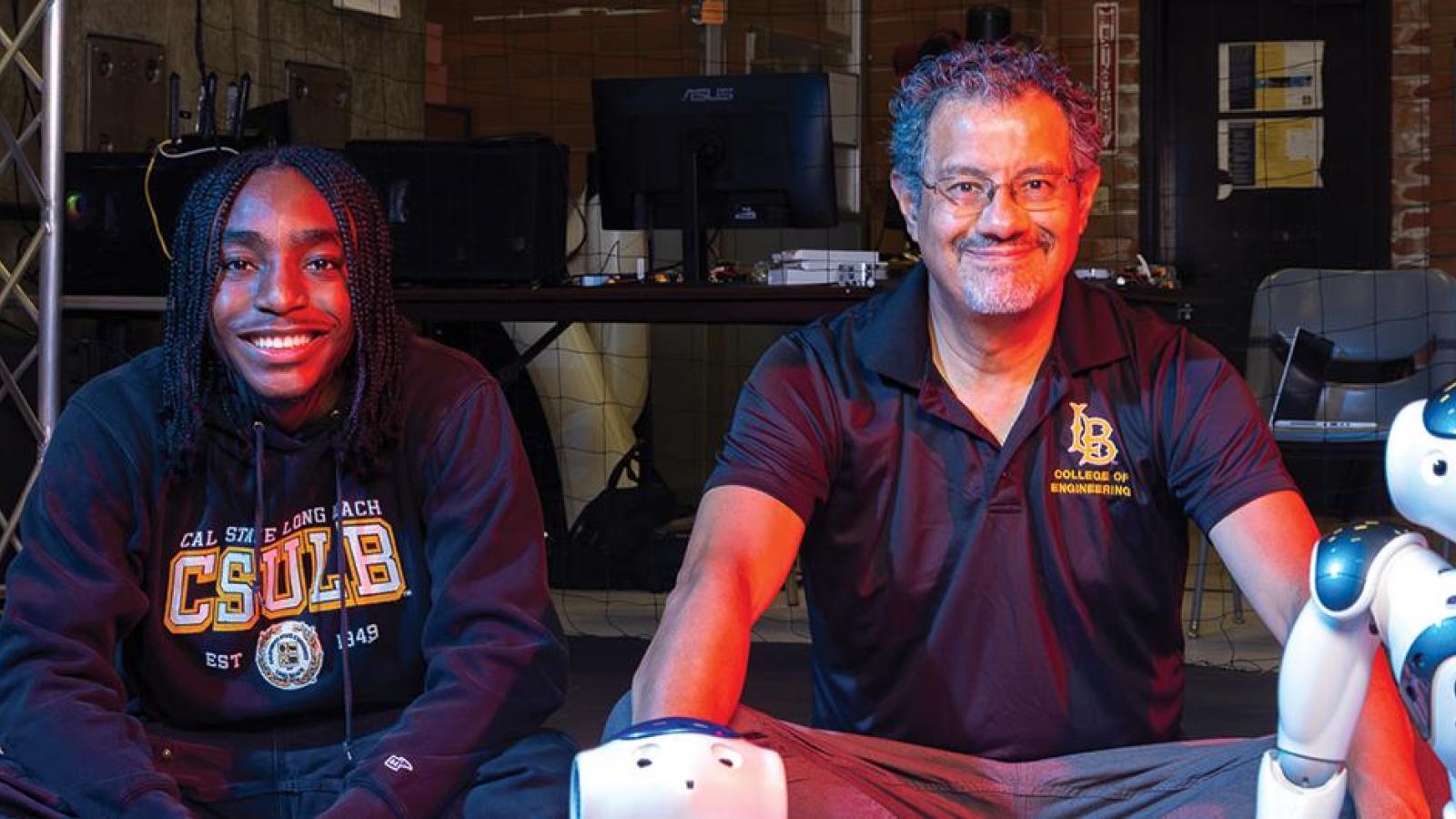 Students train autonomous robots banner