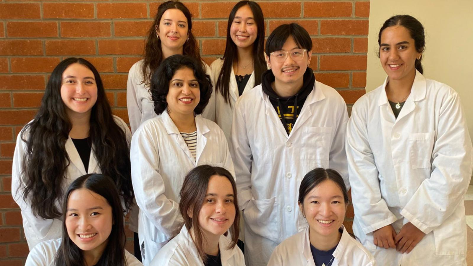 Sharmila Venugopal and student researchers