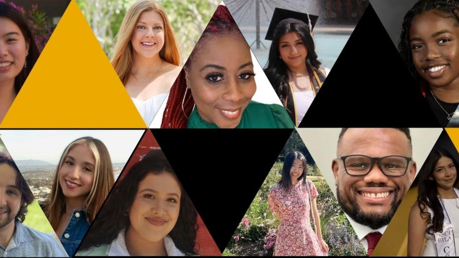 Collage of 2025-26 scholarship recipients