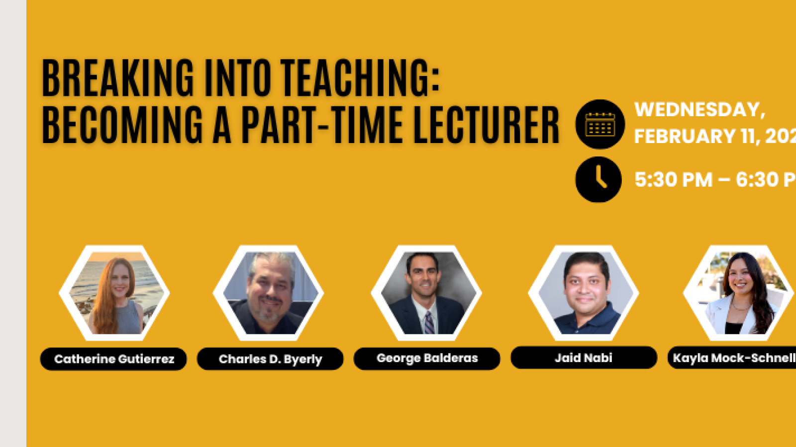 Lecturer Panel Banner