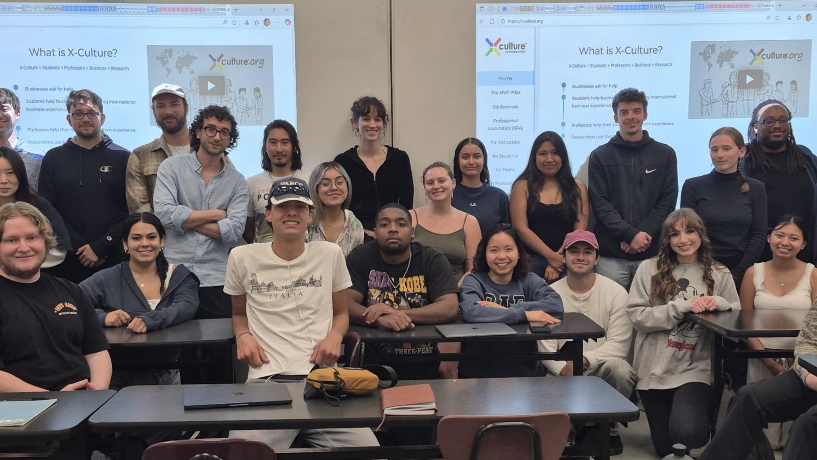 X-Culture_Class Photo_MGMT406 Fall2025 Student line up