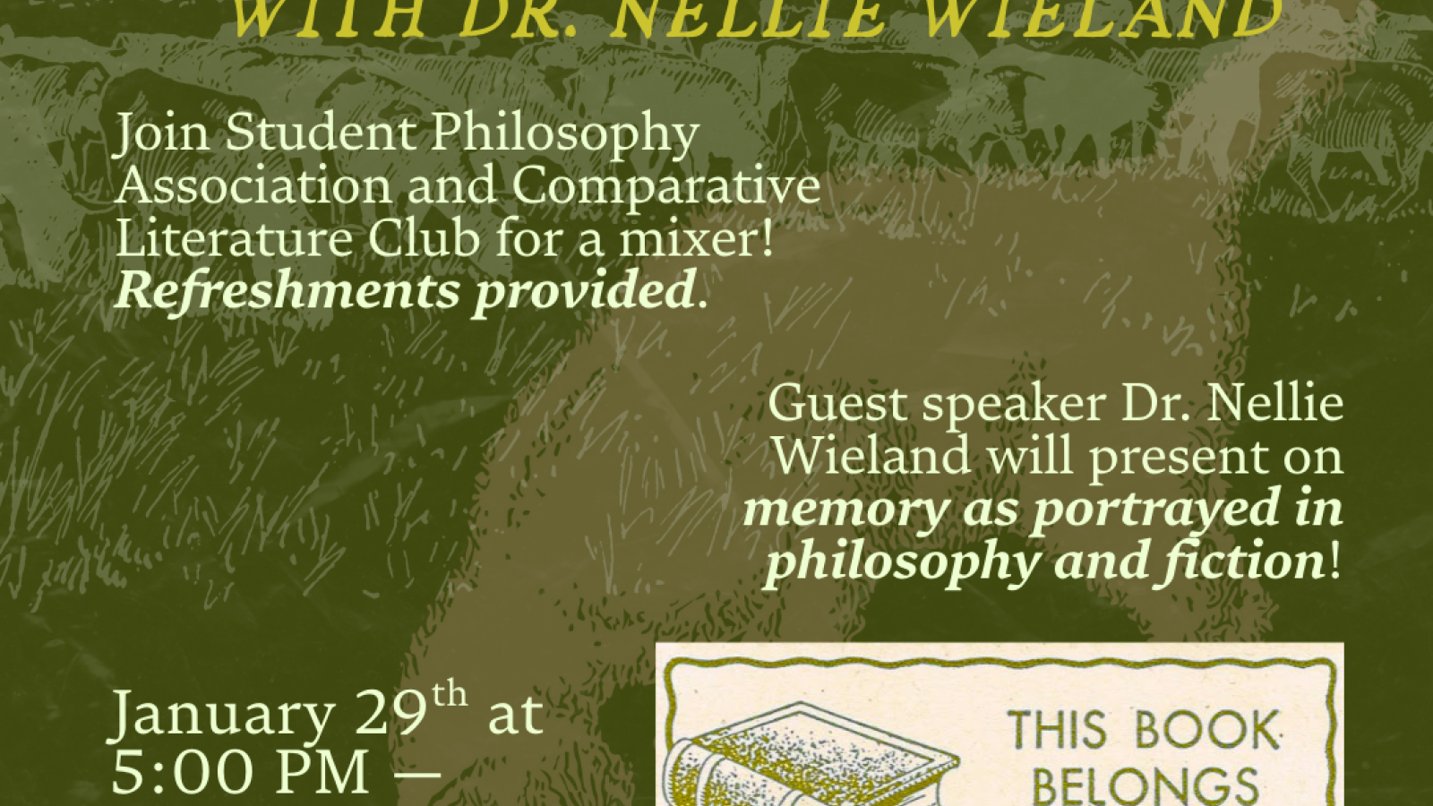 pastoral background with cows and grass