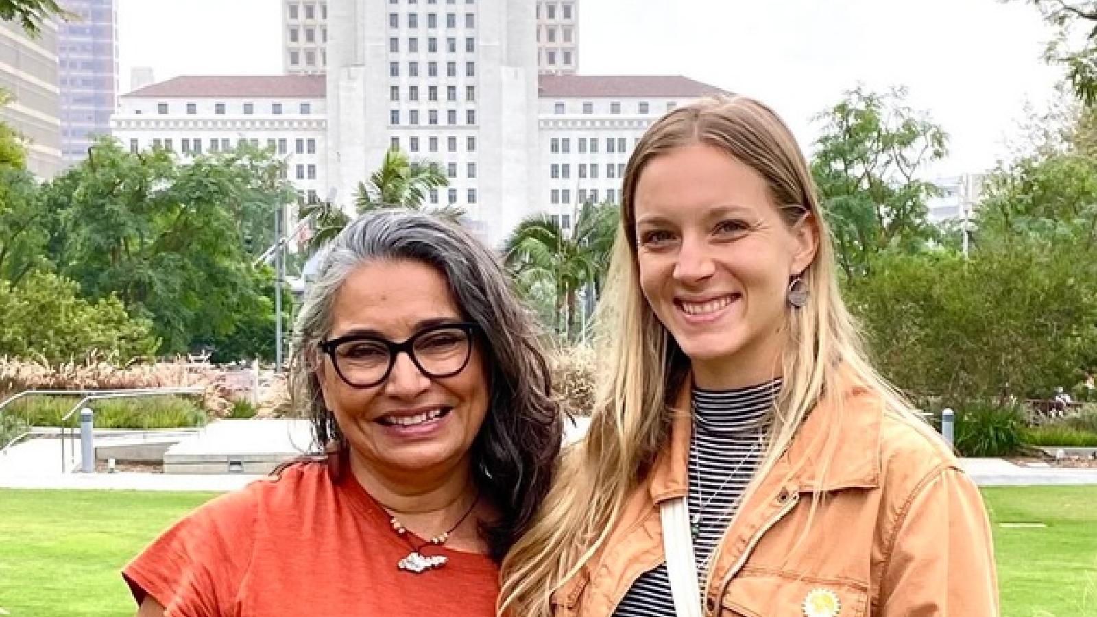 Cindi Alvitre and Carly Lake