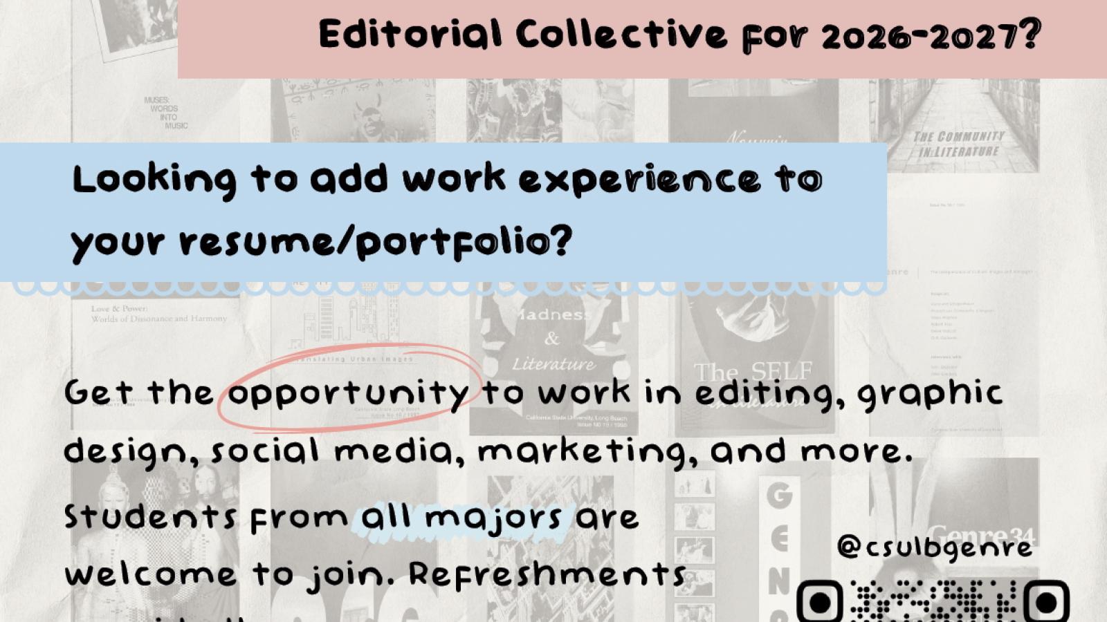 blocks of color and QR code