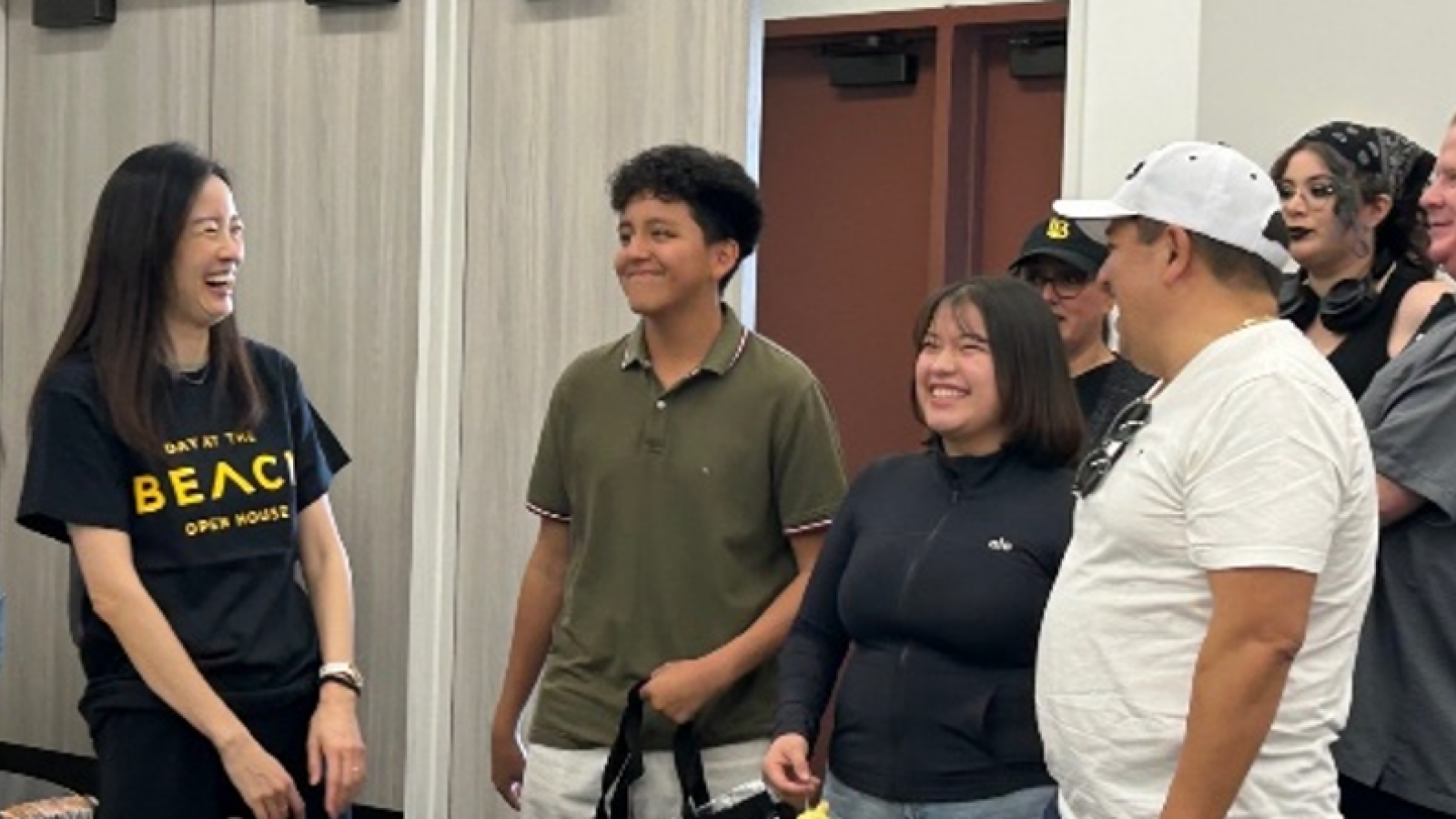  Friendly Faculty (Dr. Paula Hao), Happy Conversation, and Relieved Parents