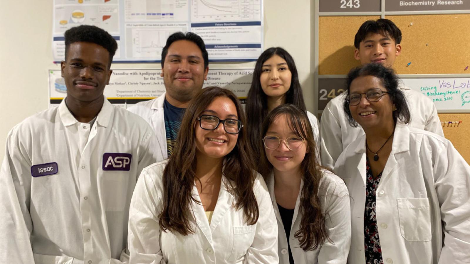 Vas Narayanaswami and her student researchers