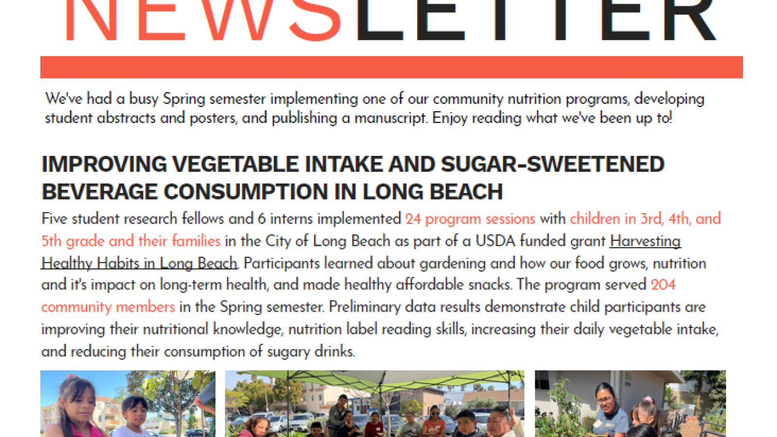 Image of newsletter cover