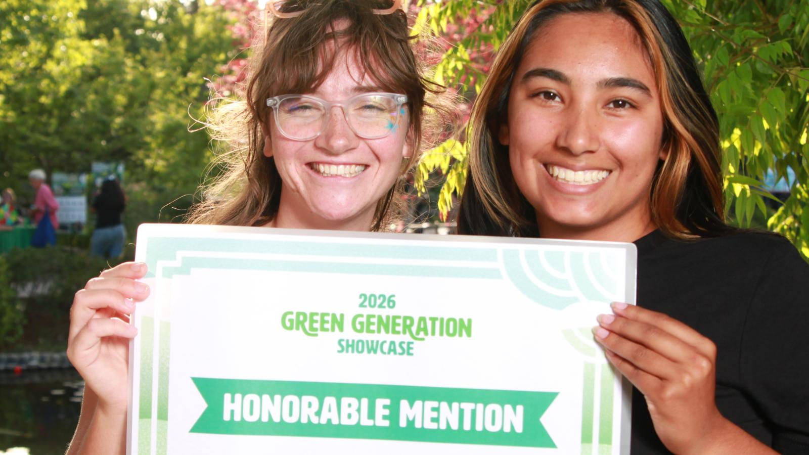 Honorable mention winners at Green Generation Showcase