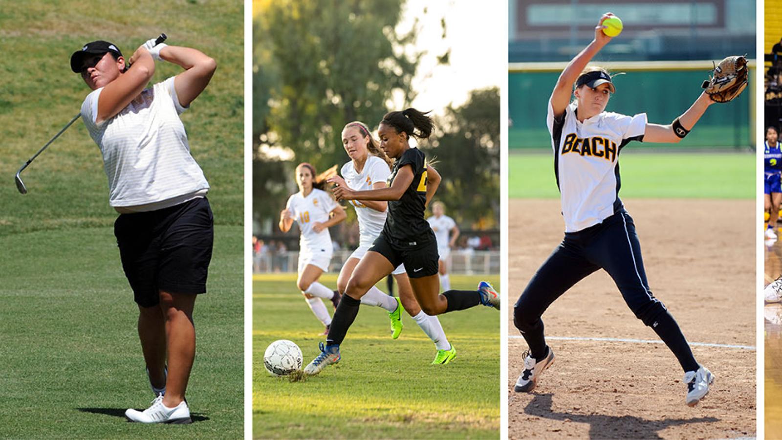 collage of women athletes