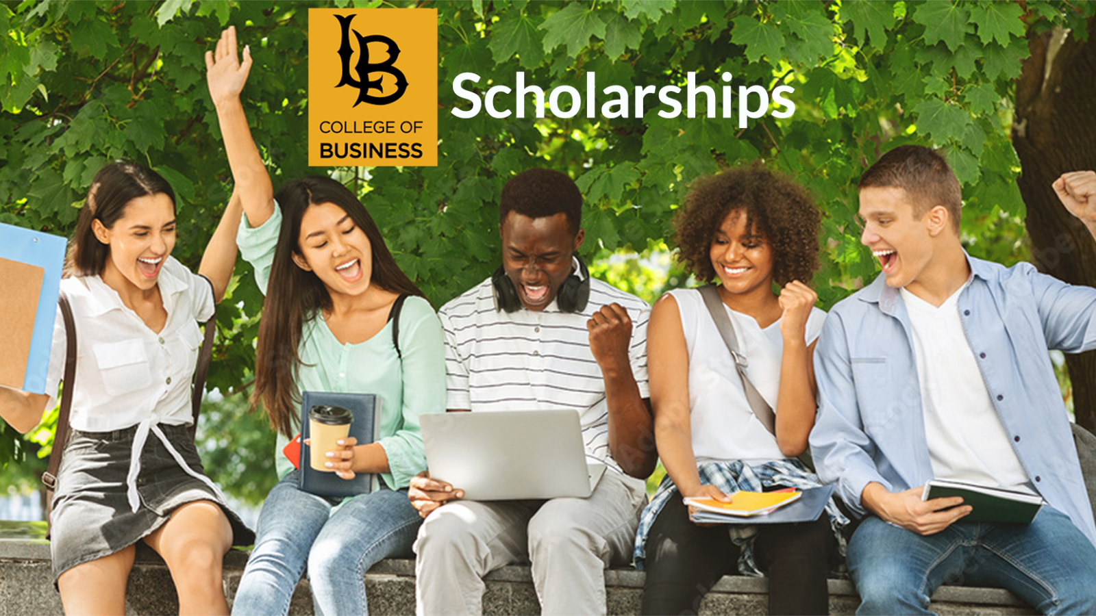 Students Happy Long Beach College of Business Scholarships