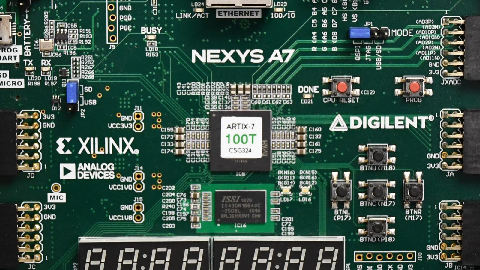 Close up Field Programmable Gate Array