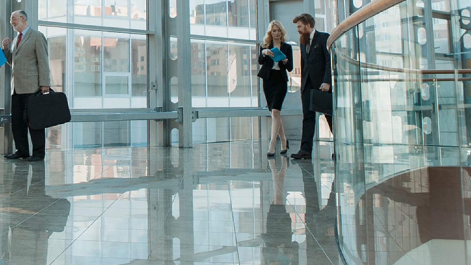 Business Building with people working professional