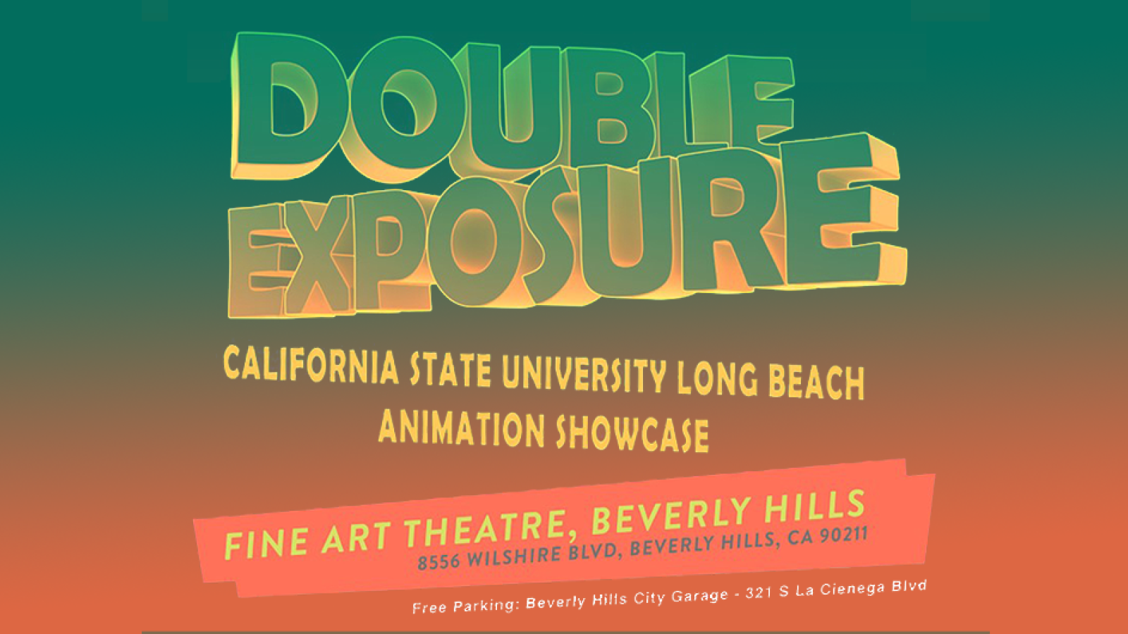 Banner Image - DOUBLE EXPOSURE - CSULB 2023 Animation Showcase