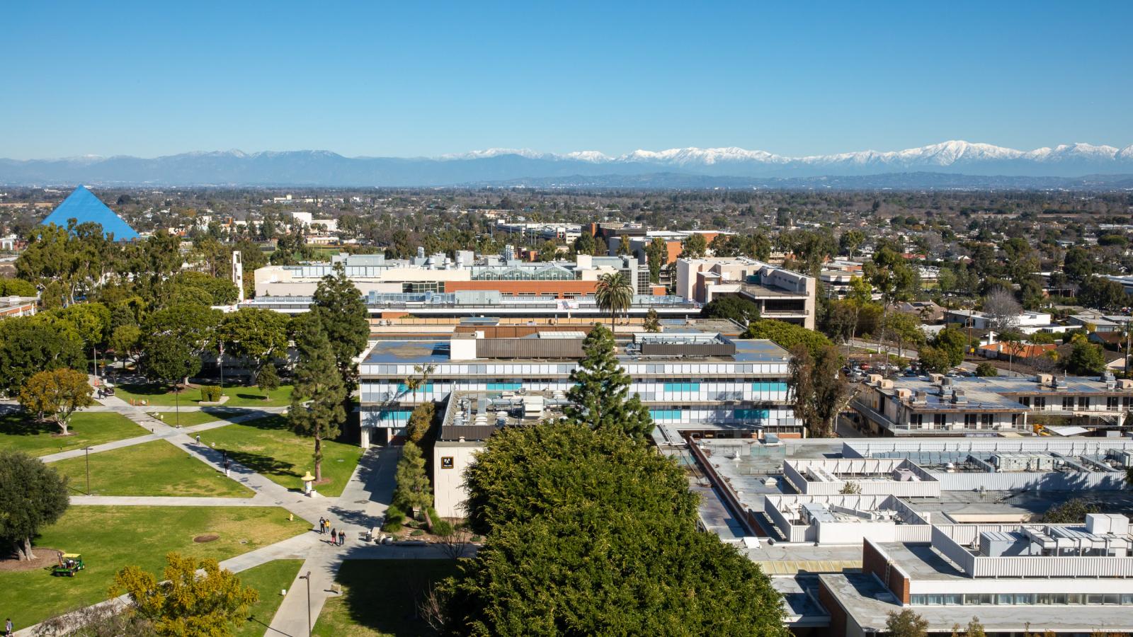 Aerial view of campus
