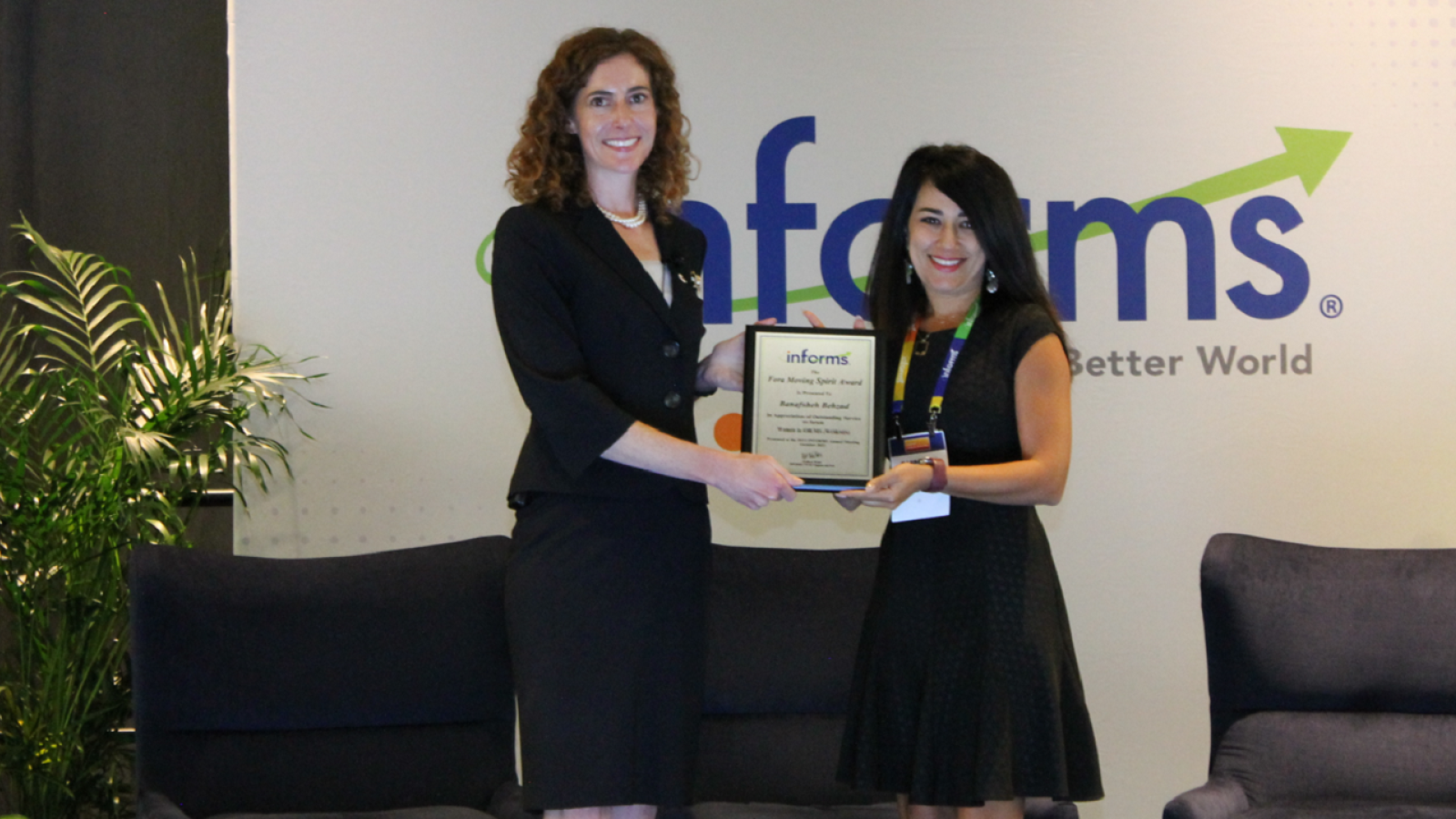  Banafsheh Behzad, PhD Associate Professor CSULB wins INFORMS AWARD