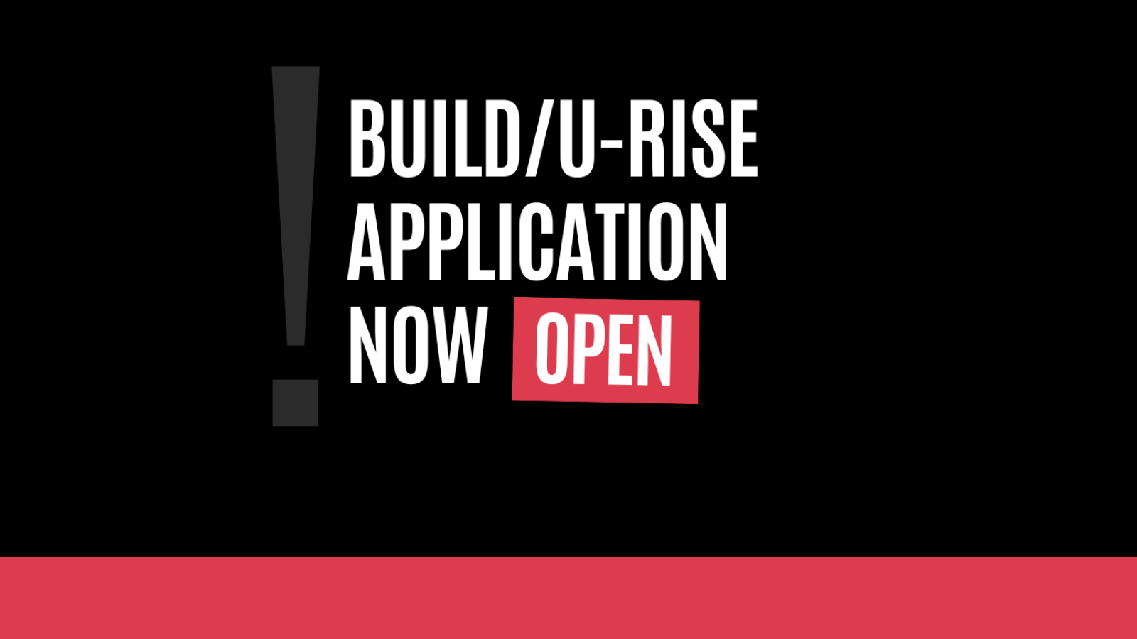Build U-Rise Application Open Banner