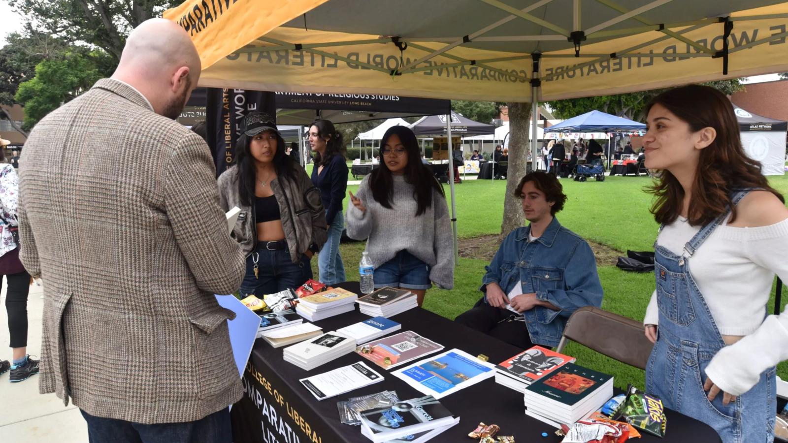 Comp Lit Students at Tent
