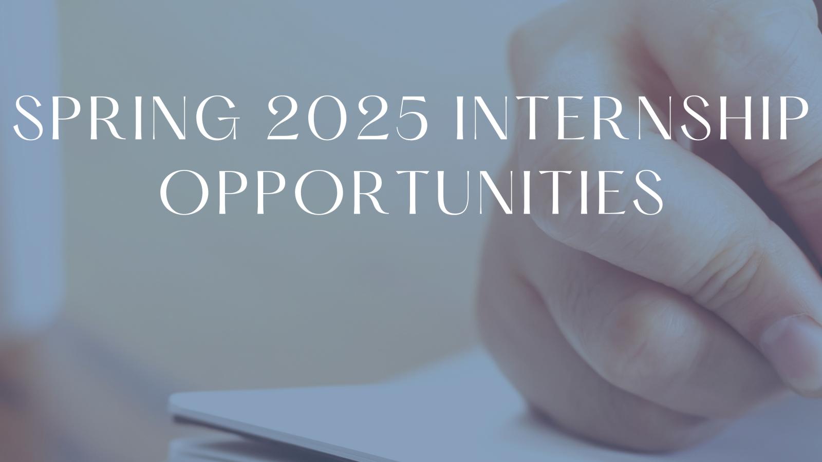 Spring 2025 Internship