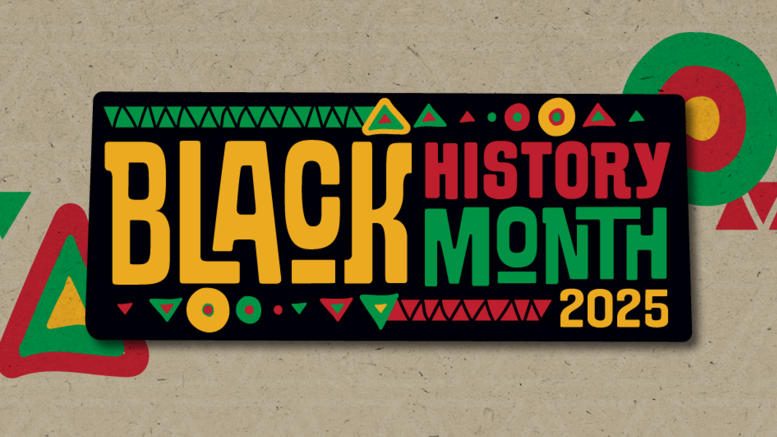 Black History Month 2025 Decorative Banner