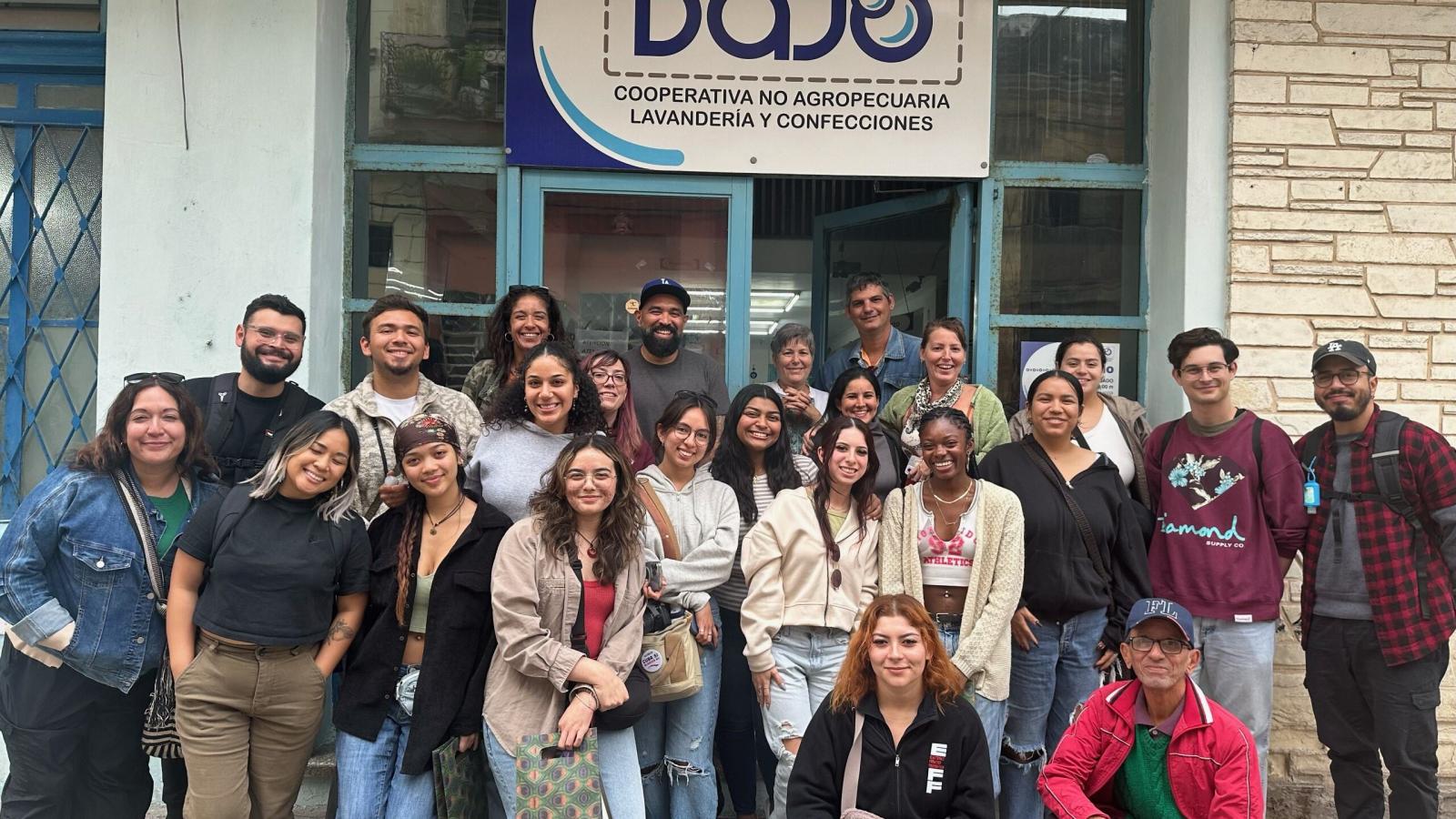 Osuna and Students in Cuba