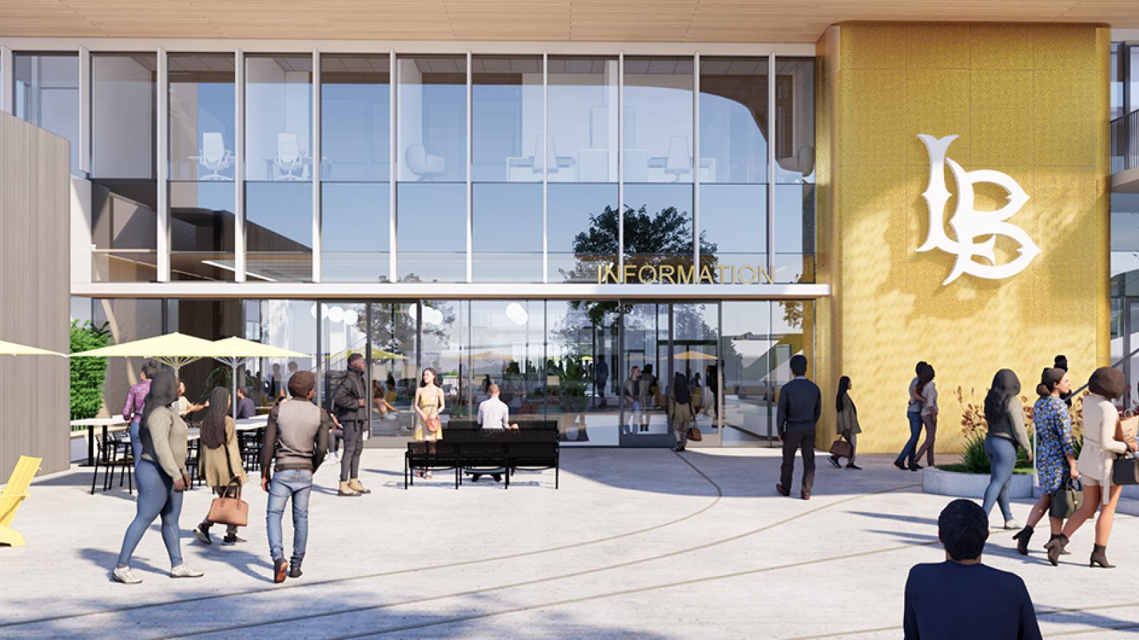 A rendering of the new University Student Union